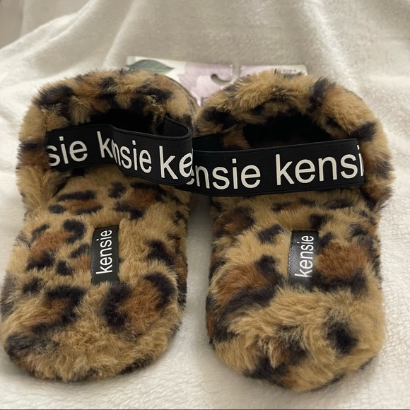 New Women’s Kensie Slingback Leopard Slippers size 8 - Picture 7 of 7